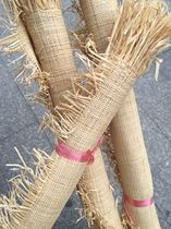 Straw straw curtain straw mat insulation curtain dry mat summer heat insulation photo background straw mat grass fiber