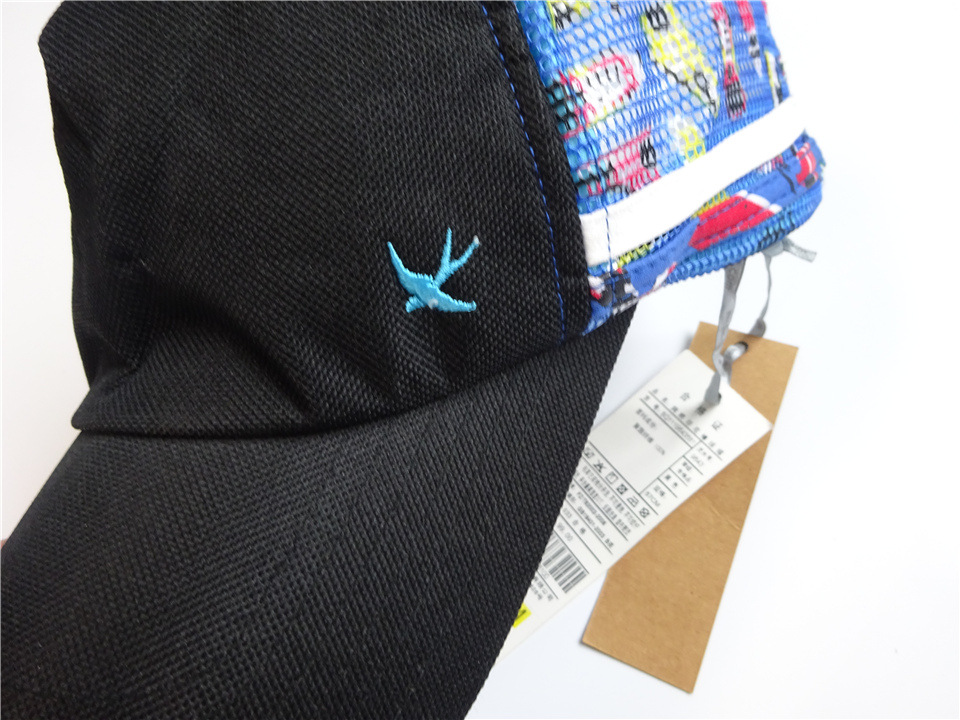 Domestic brand original single boys and girls fun adjustable splicing mesh skeletonized breathable sports tennis cap baseball cap