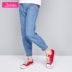 Desa cô gái quần 2020 mùa xuân dress New Mid-Size Kids quần Jeans Casual thời trang trẻ em. 