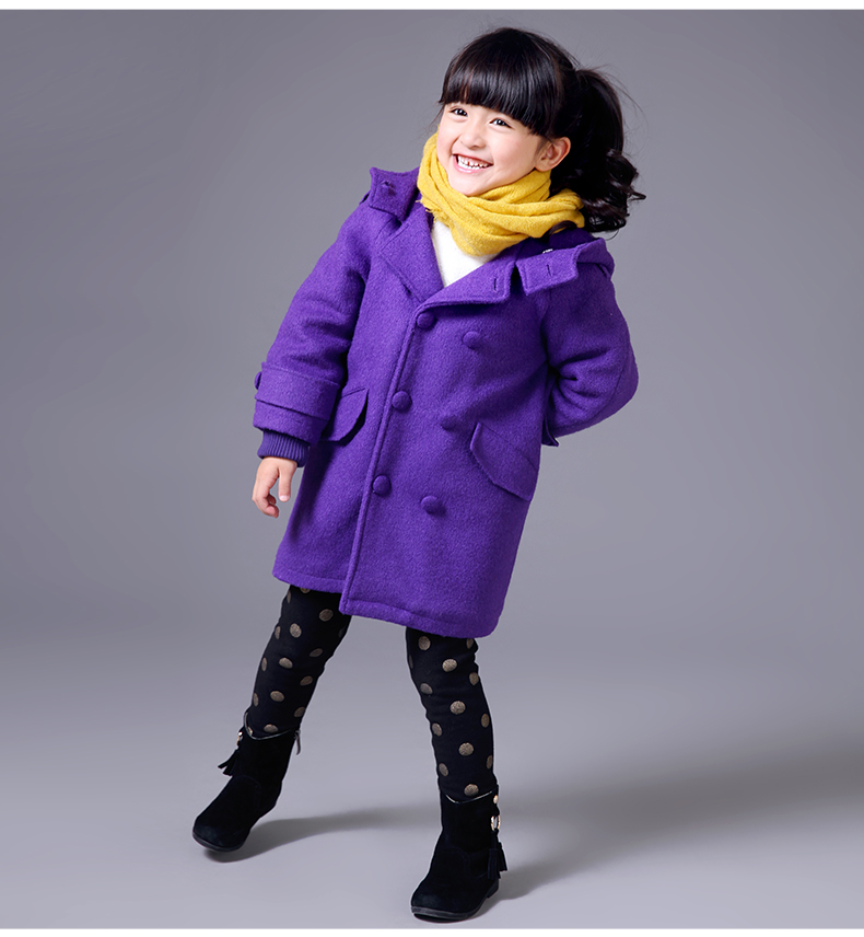 Manteau pour fille DEESHA en laine - Ref 2162203 Image 15