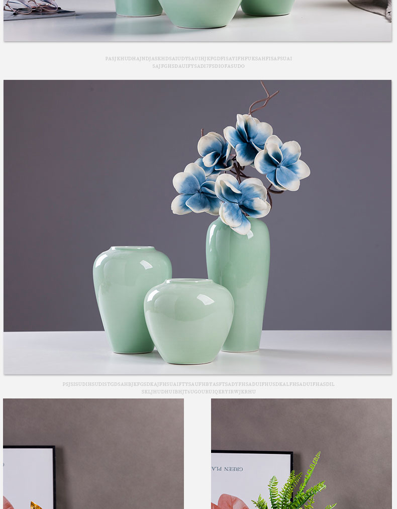 Ceramic vase furnishing articles sitting room porch flower arrangement is Europe type TV ark, home art adornment table dry vase