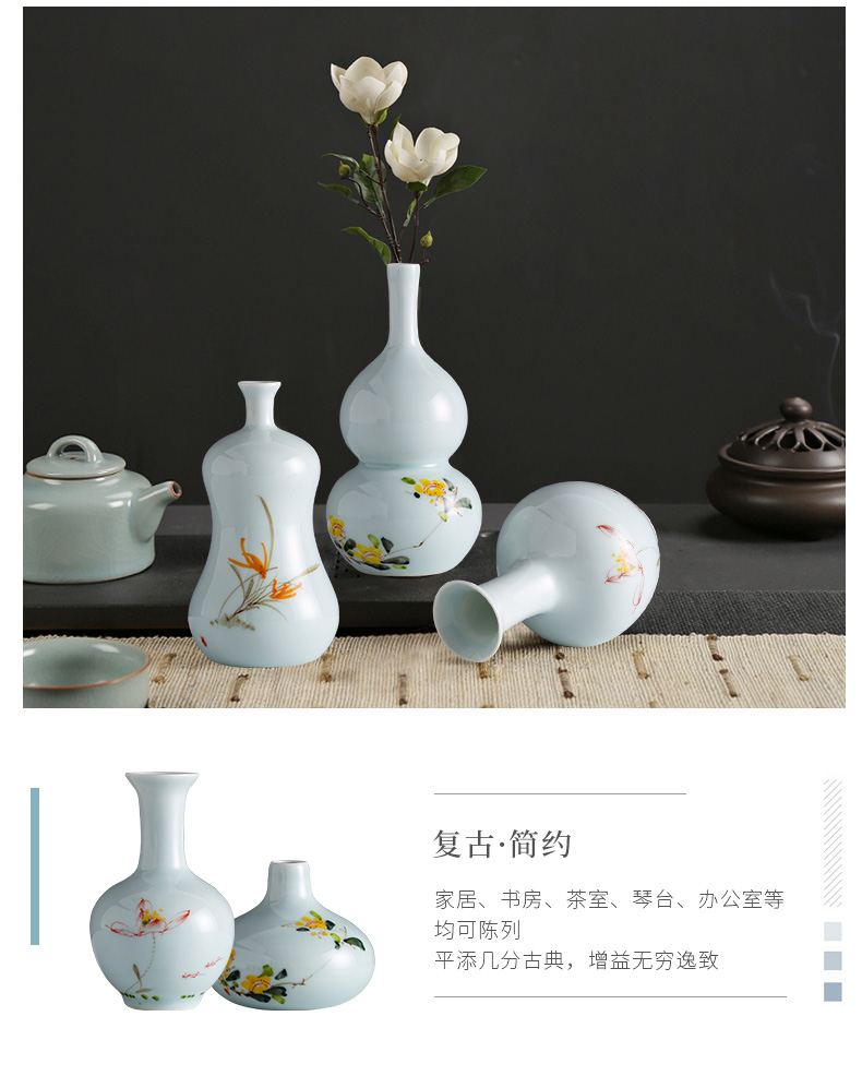 Jingdezhen creative new Chinese style ceramic floret bottle POTS desk study of the sitting room TV ark, the table flower arranging furnishing articles