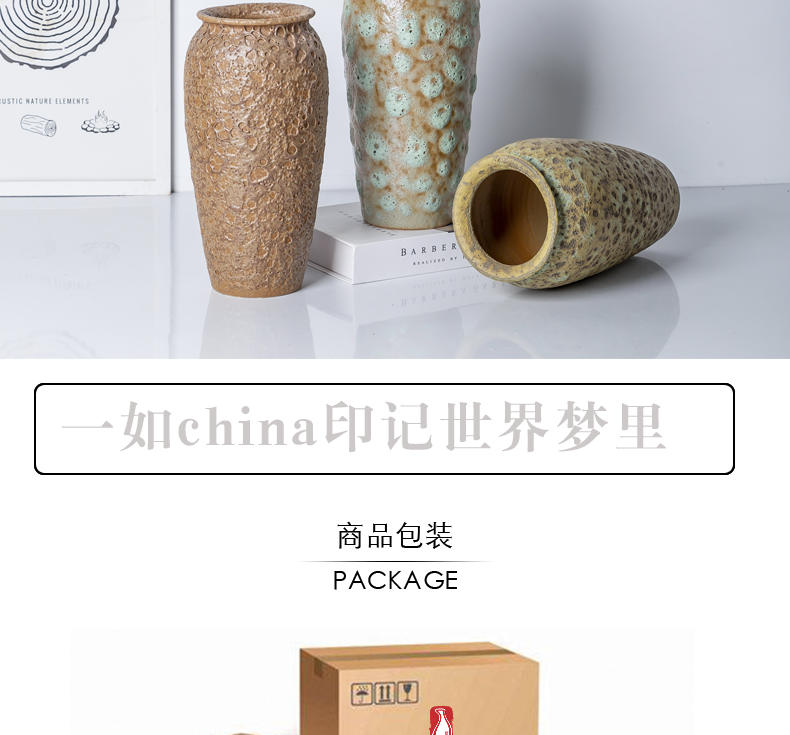 New ceramic furnishing articles in the New Chinese style restoring ancient ways is dried flowers sitting room porch TV ark adornment of I and contracted hydroponics