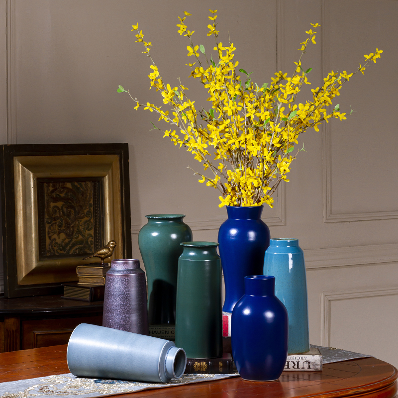 The New modern art ceramic vases, the sitting room is contracted style decorative pot custom hydroponic the plants dried flowers light of key-2 luxury