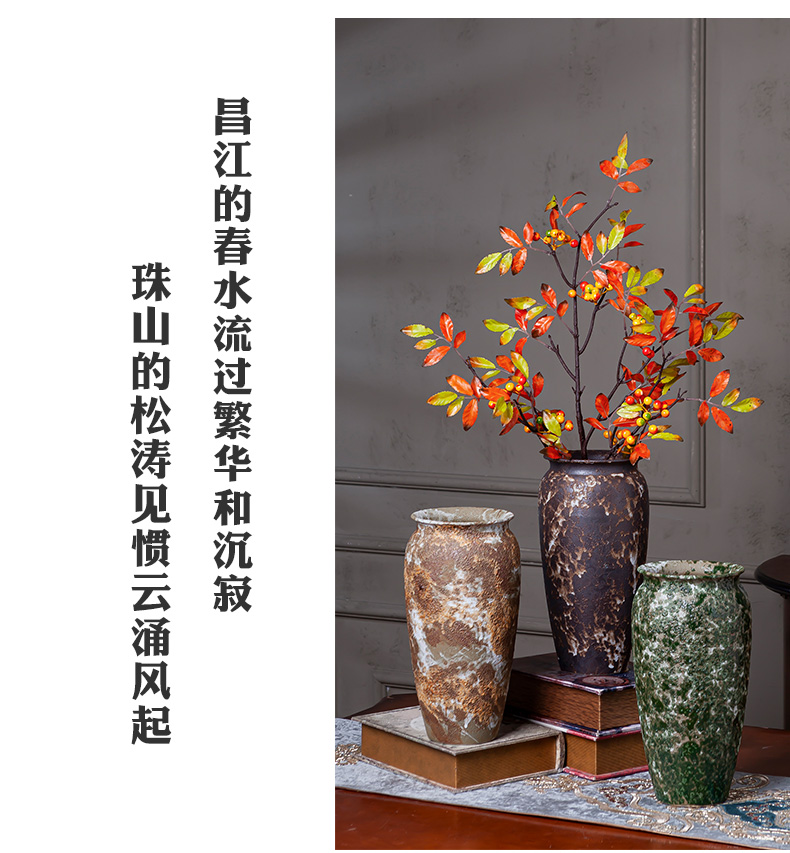 Jingdezhen new I and contracted stoneware furnishing articles sitting room balcony hydroponic flower arranging simulation TV ark adornment flowers