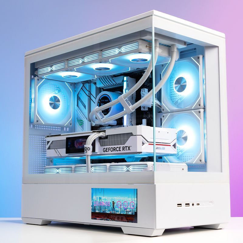 I7 14700Kf/I5 14600Kf/12600Kf Pure White Sea View Room Water-Cooled Computer Gaming Console