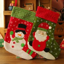 2 pcs Santa Claus Christmas Stockings Gifts Holders Christma