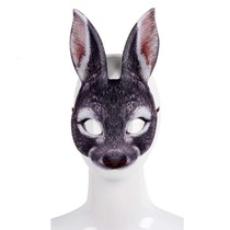  Easter half-face rabbit animal mask mardi gras Halloween horror New Orleans rabbit mask