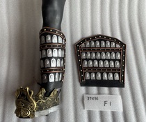 Antique ancient Chinese helmet armor accessories cos costume film and television shooting decorative props vibrato soldiers caps and leggings