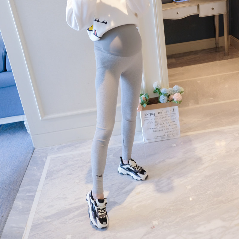 2022 New Maternity Wear Autumn Dress Leggings All-match Slim Korean Version Outer Wear Spring and Autumn Pregnant Women Trousers Trendy Mom