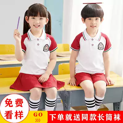 Children's school uniforms summer new kindergarten Garden uniforms summer short-sleeved primary school uniforms kindergarten uniforms Cotton