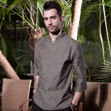 Шеф -повар с семью точками рукава обслуживание мужского и женского отеля кухонная одежда западного ресторана Шеф -повар шеф -повар