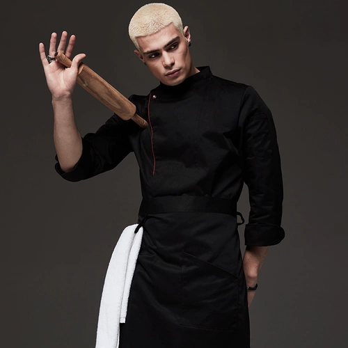 Допинг кухонная рабочая одежда шеф -повар мужчина с длинной рабочей трудовой ресторан