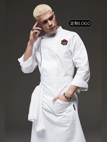 Допинг кухонная рабочая одежда шеф -повар мужчина с длинной рабочей трудовой ресторан