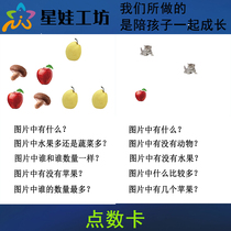 Study Points Number of Cards Q&A Training Card Developmental retardation Autism Rehabilitation Training Teaching Materials Cognitive Understanding Cards