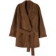 ການເກັບກູ້ນອກລະດູການແບບ Hepburn ຊັ້ນສູງສອງດ້ານໃນເສື້ອຄຸມ cashmere ສໍາລັບແມ່ຍິງ petite ສັ້ນ woolen coat ສີ caramel