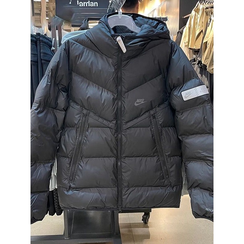 Nike Nike Cotton Jacket Men's Autumn and Winter New Sportswear Warm Hooded Top Jacket Hf6603-010
