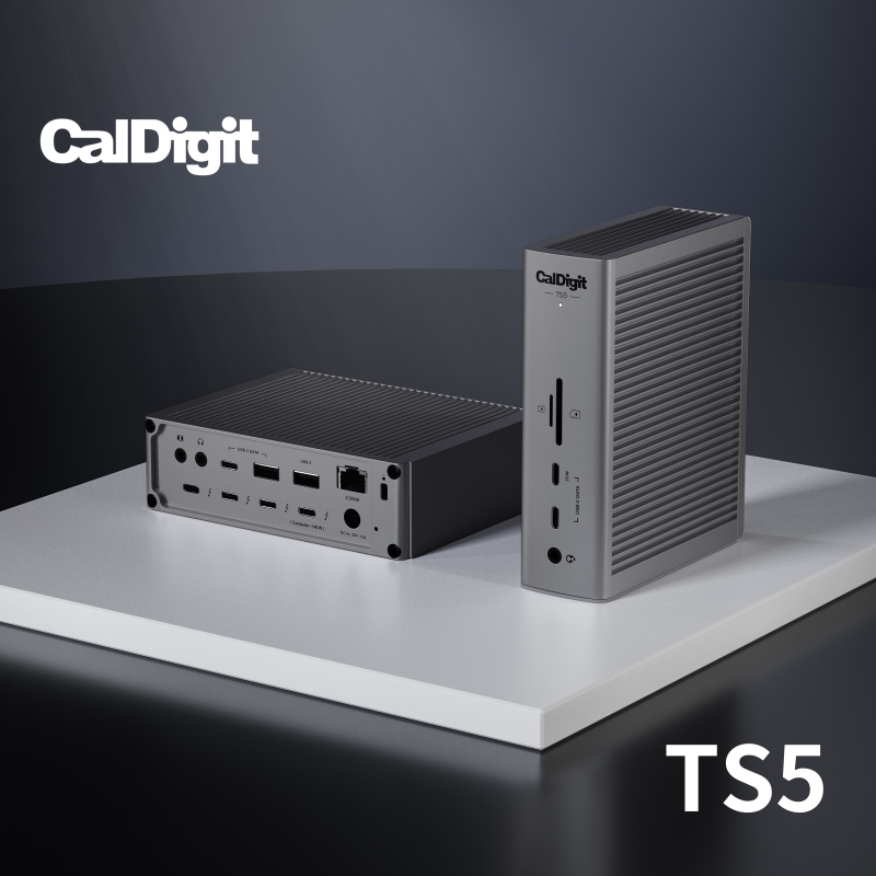 Caldigit Ts5 Thunderbolt 5 Docking Station 140W Power Supply Thunderbolt5 Expansion 2.5g Network 8K