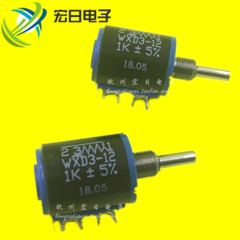 Global brand WXD3-12 1K ±5% multi-turn adjustable potentiometer military grade adjustable resistor brand new