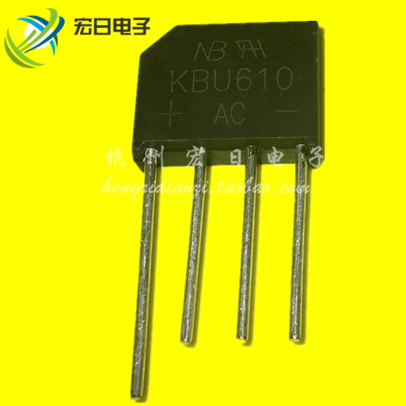 KBU610 RS610 KBL610 Rectifier bridge stack 6A 1000V flat bridge 6A10 pins