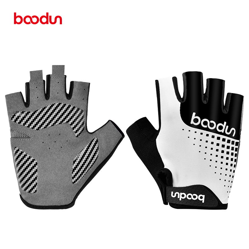 boodun bike riding gloves road climbing car half finger anti-slip silicone breathable fitness car equipped with summer