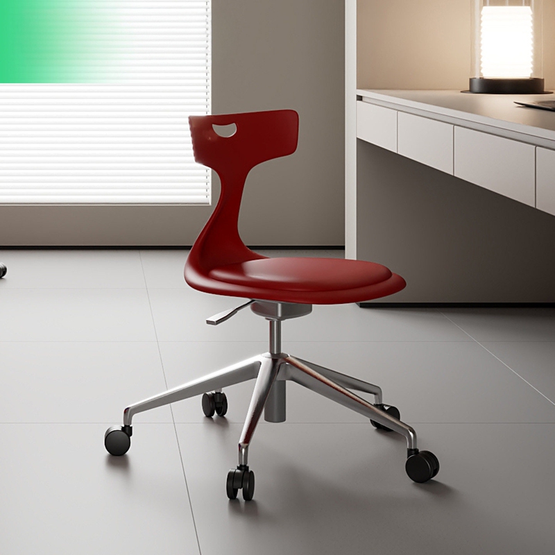 Westyle Mermaid Ariel Girls' Bedroom Makeup Stool Office Computer Desk Armless Red Swivel Chair