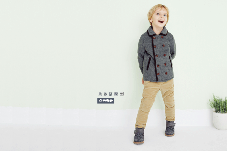 Manteau pour garcon en laine - Ref 2161310 Image 17