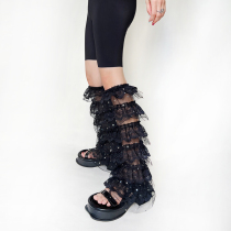 BADSTAR bad star original design black star lace cake Y2K subculture leg socks and sleeves customization