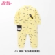 Bộ đồ liền thân bằng nhung kim cương hai lớp bằng vàng plus 恩 瑁 爱 秋冬 bộ body suit cho bé nhật bản