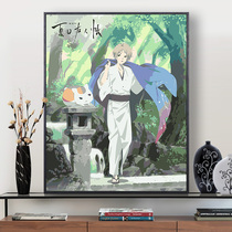 Digital oil painting diy hand-filled color decompression cartoon anime Summer Friend account oil color painting childrens room decoration painting