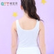 Girls' short underwear, pure cotton, developmental girls' anti-bulge vest, primary school students' adolescent children's bra