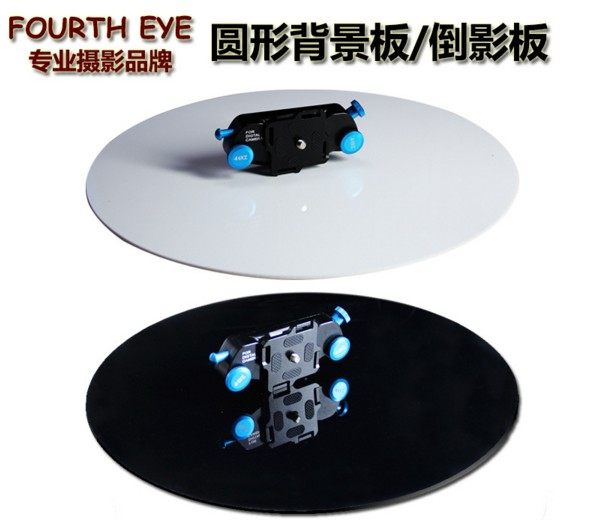 Any custom imported black white transparent press crystal mirror panel round photography panel background board