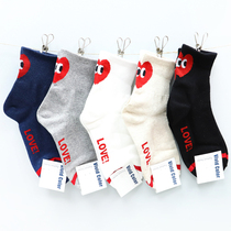 South Korea East Gate imported vivid color socks cute heart love women socks cotton socks autumn and winter