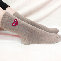 South Korea imported East Gate cotton socks sports socks women socks love pure color simple Joker autumn and winter Four Seasons
