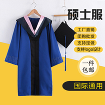 硕士服校服文理科毕业学位服工科医科硕士大学生毕业照学士博士服