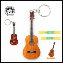 10CM folk classical acoustic guitar model ornaments with strings mini guitar toy decoration pendant