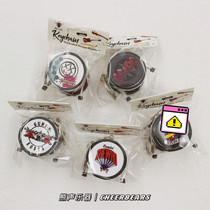 Mini Jazz Drum Key Chain Hanging Pendant Model Band Pattern Gunfire Rose