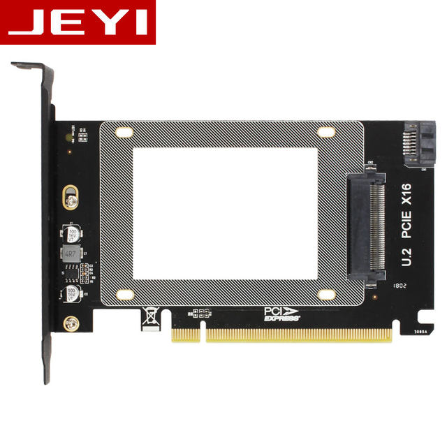 Jiayi U2X16 U.2 to Pcie3.0 X16 Adapter Card Mvne U2 Expansion Card Sff8639 Sata