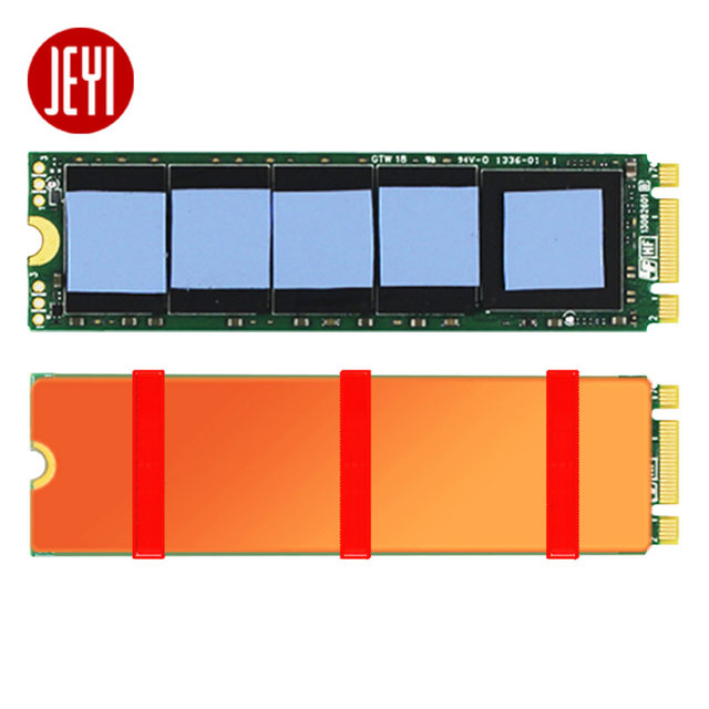 Jiayi Love Copper M.2 Nvme Pure Copper Heat Sink Ngff Heat Sink Ssd Radiator Thermal Conductive Double-Sided Tape Vest
