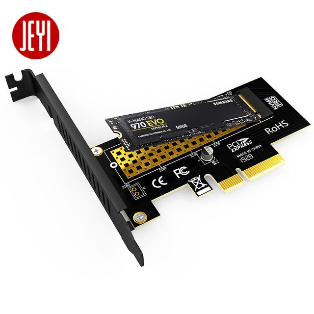 Jiayi Nvme Adapter Card Pcie3.0 X4 Full Speed Gen3 Full Speed M.2 Adapter Card Expansion Card M2 Heat Sink