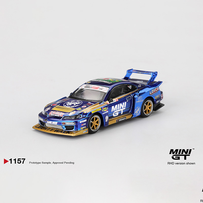 Minigt 1:64 Nissan lb S15 Silvia Alloy Car Model 1157