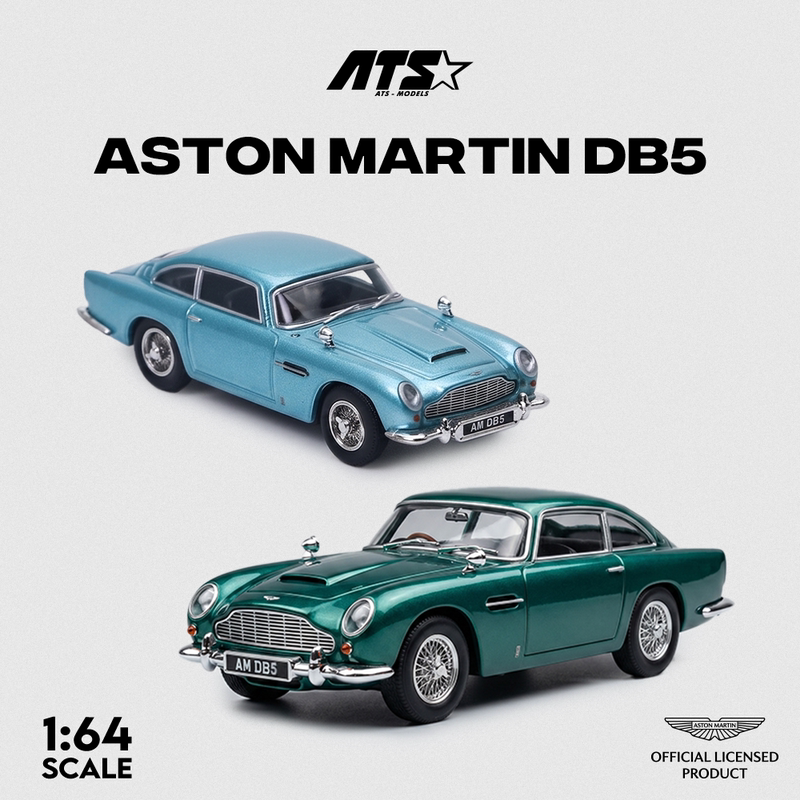 Ats 1:64 Aston Martin Db5 Racing Green Caribbean Pearl Blue Alloy Car Model Ats 1:64 Aston Martin Db5 Racing Green Caribbean Pearl Blue Alloy Car Model