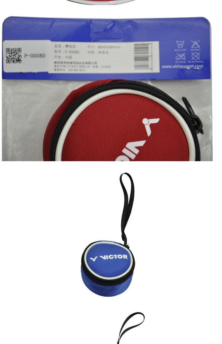 Victor / Nạn nhân Dây kéo thể thao ngoài trời Ví tiền phụ kiện phù hợp Túi chính P-0008 - Ví / chủ thẻ ví nam nhỏ gọn