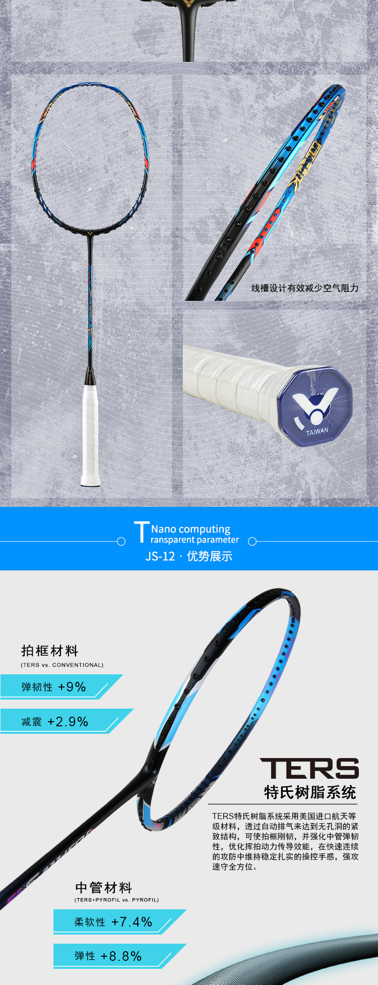 ракетка для бадминтона 胜利羽毛球拍突击鬼斩tk-f隼极速js12f全碳素专业比赛tk-onigiri Victor