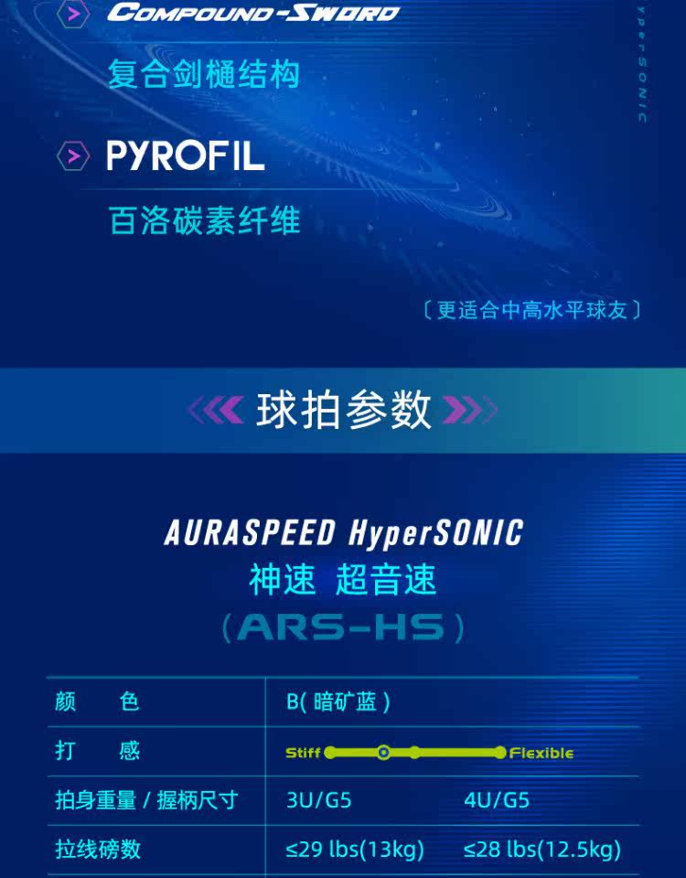 ракетка для бадминтона 正品胜利羽毛球拍威克多速度型羽拍ars100x神速悬浮手柄hs超音速