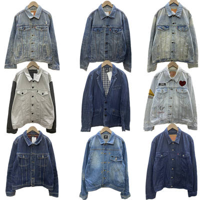vintage washed and aged Harajuku denim jacket, BF versatile jacket, autumn and winter premium Z196