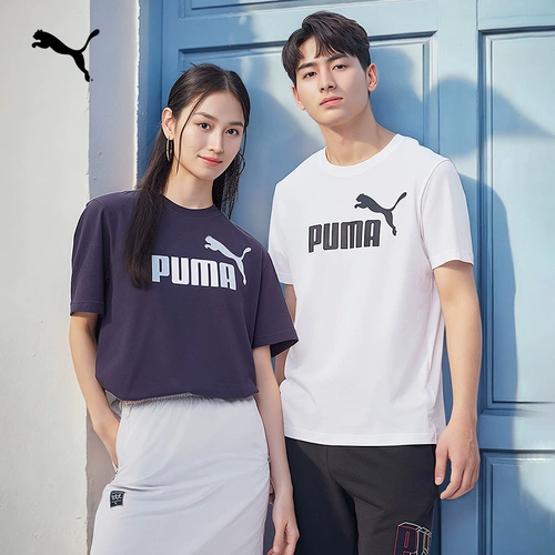 Puma, летняя спортивная футболка с коротким рукавом для отдыха, свободный крой