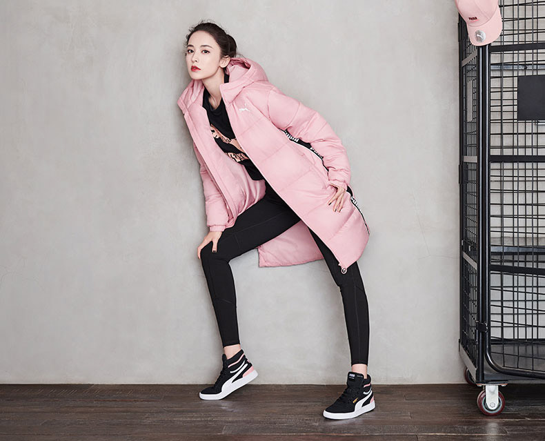 PUMA 彪马 娜扎同款 女长款棉服 图1