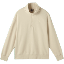 PUMA mens and womens retro sports and casual half-zip velvet sweatshirt ESS HALF-ZIP 632293