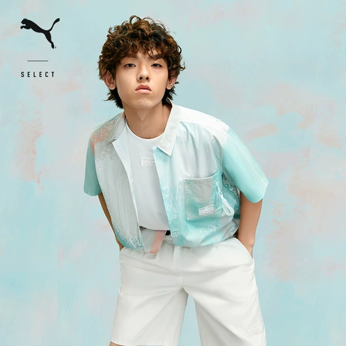 Puma, летняя рубашка подходит для мужчин и женщин, оверсайз